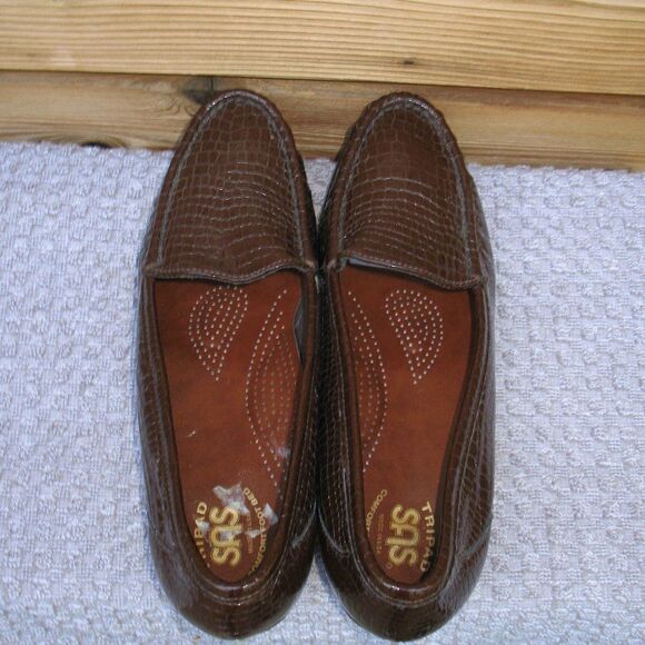 SAS Simplify Croc Embossed Comfort Loafers NARROW - Picture 3 of 9